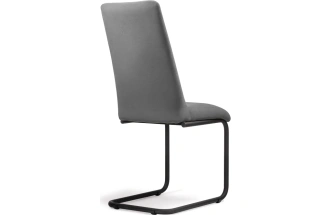 Стул Лулла, на полозьях, серый / черный