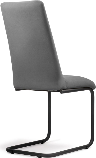 Стул Лулла, на полозьях, серый / черный