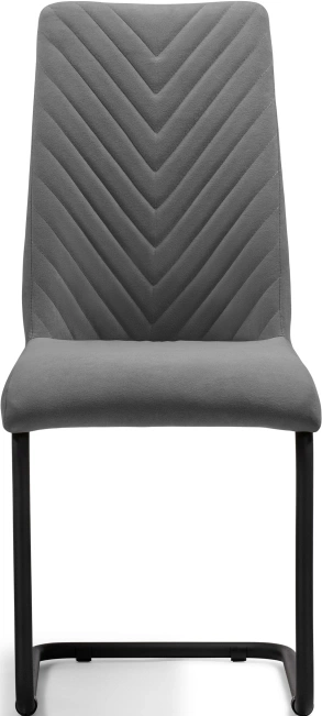 Стул Лулла, на полозьях, серый / черный