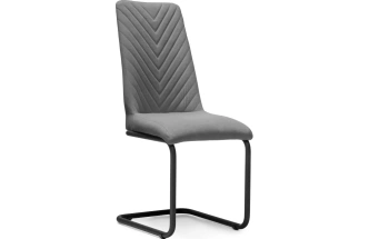 Стул Лулла, на полозьях, серый / черный