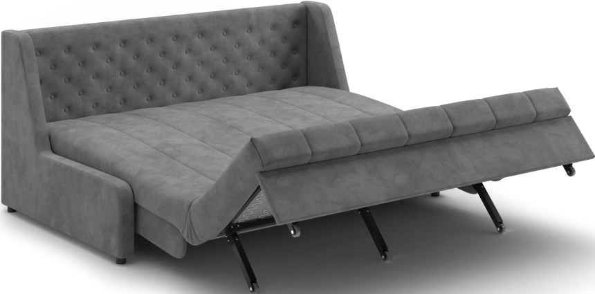 Диван прямой Ричмонд 180, модель 069, без подлокотников, серый (Ultra Grey)