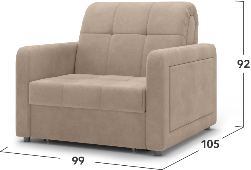 ​Кресло-кровать Инсбрук 80, модель 063, Balance 130 (бежевый)