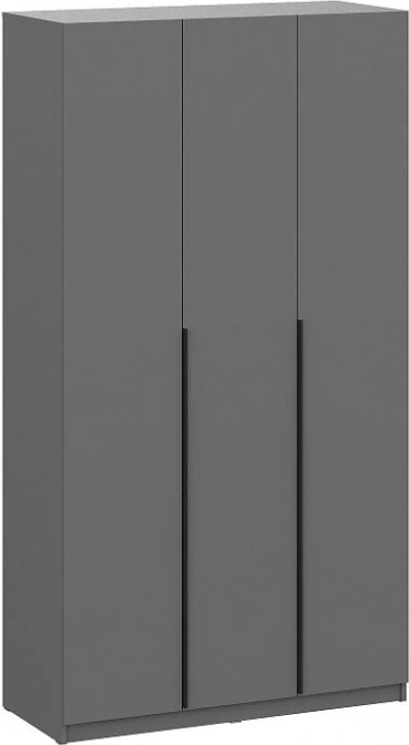 Шкаф трехстворчатый Даиго, для одежды, графит серый