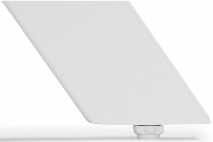 Обеденный раздвижной стол Вилли 140(200), керамика, белый мрамор / белый