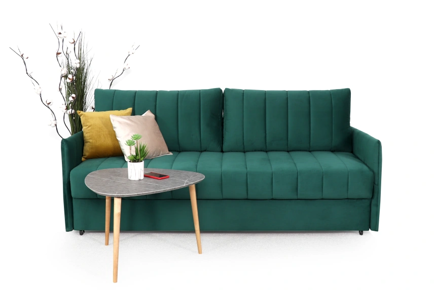 Диван-кровать Пекин, двухместный, мора зеленый
