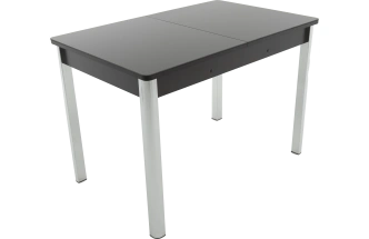 Кухонный стол Гамбург, коричневый, стекло СВ, каркас хром