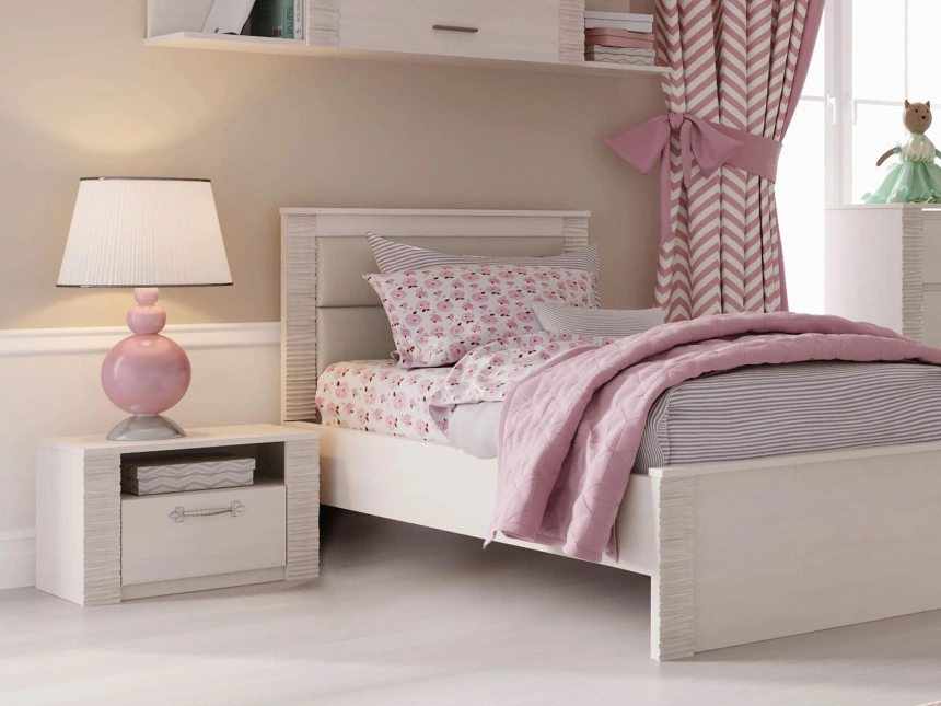 Гарнитур для молодёжной комнаты Элана, композиция 1, бодега белая