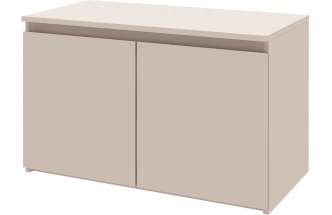 Модульная прихожая Луара 3, фасад с зеркалом, кашемир серый