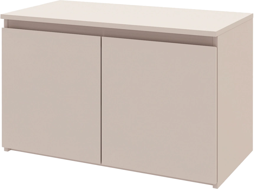 Модульная прихожая Луара 3, фасад с зеркалом, кашемир серый 