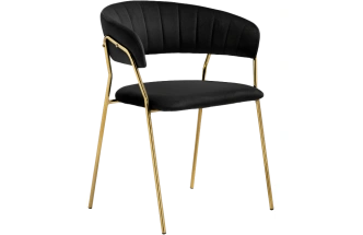 Стул Kamelia 1, black / gold