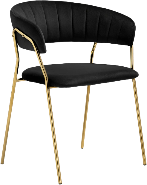 Стул Kamelia 1, black / gold