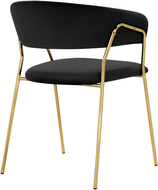 Стул Kamelia 1, black / gold