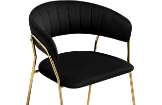 Стул Kamelia 1, black / gold