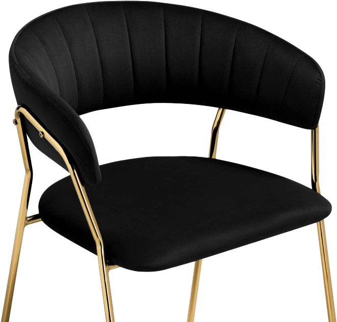 Стул Kamelia 1, black / gold