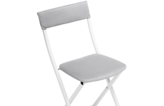 Стул Elevis, складной, светло-серый / белый