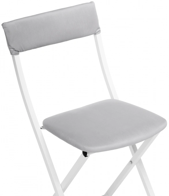 Стул Elevis, складной, светло-серый / белый