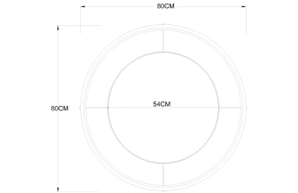 Зеркало настенное 19-OA-9128