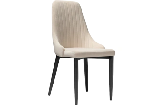 Стул Kora, на металлокаркасе, beige / black