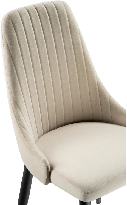 Стул Kora, на металлокаркасе, beige / black