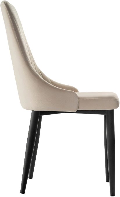 Стул Kora, на металлокаркасе, beige / black