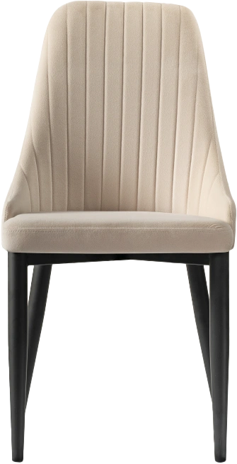 Стул Kora, на металлокаркасе, beige / black