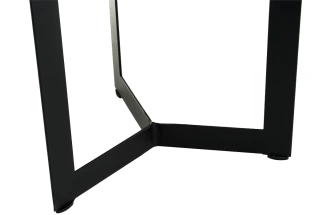 Журнальный стол Роб D-450, стекло, мрамор голубой, каркас черный 