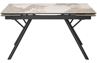 Обеденный раздвижной стол Либерти 140, Pandora, керамика, черный каркас