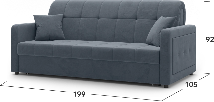 Диван прямой Инсбрук 180, модель 063,  Balance 996 (серый)