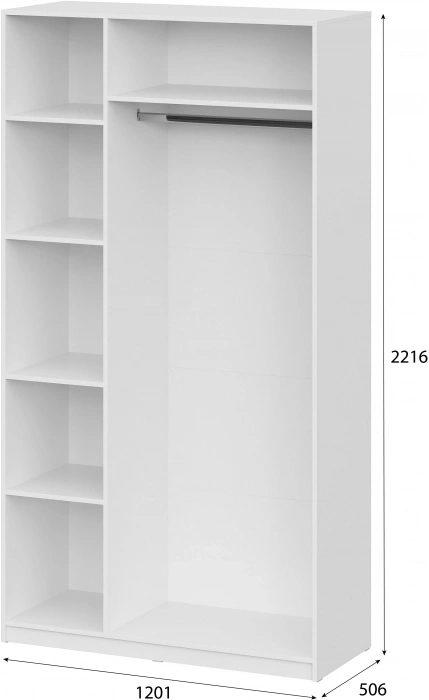 Шкаф трехстворчатый Даиго, для одежды, меланж