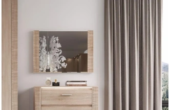 Зеркало Элана, настенное, дуб сонома