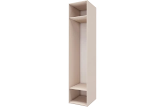 Шкаф одностворчатый Луара 1, распашной с полками, кашемир серый