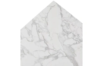 Обеденный раздвижной стол Esmir 160, Matte Arabescato Solid Ceramic, орех