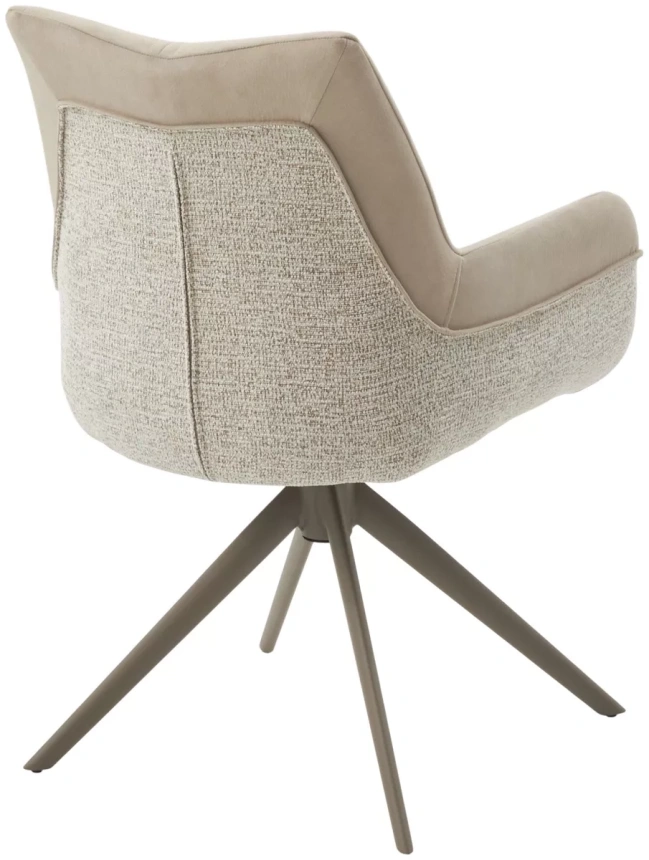 Стул Pontus, поворотный, Rieky-111 / Present-120 кремовый / латте