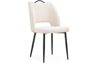 Стул Barton, на металлокаркасе, бежевый / чёрный