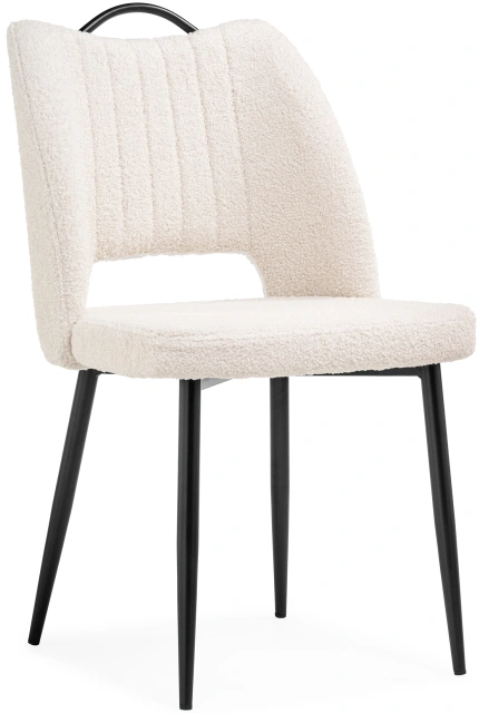 Стул Barton, на металлокаркасе, бежевый / чёрный