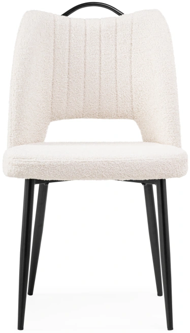 Стул Barton, на металлокаркасе, бежевый / чёрный