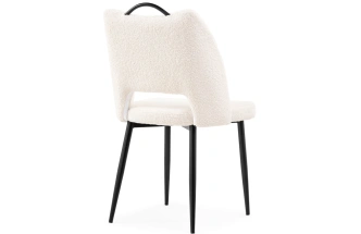 Стул Barton, на металлокаркасе, бежевый / чёрный