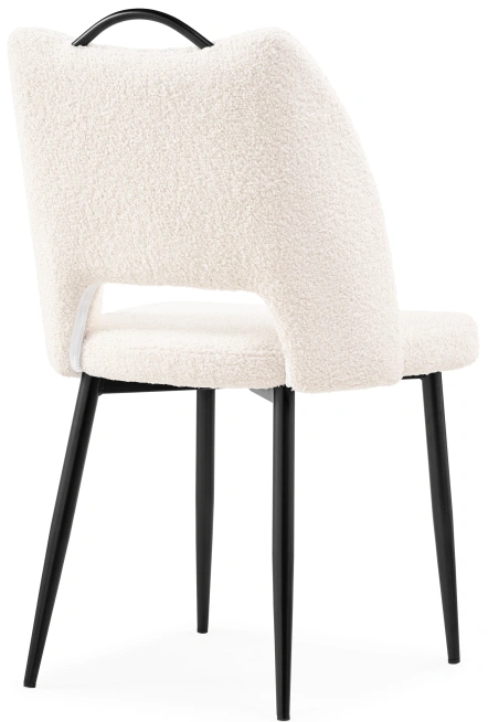 Стул Barton, на металлокаркасе, бежевый / чёрный