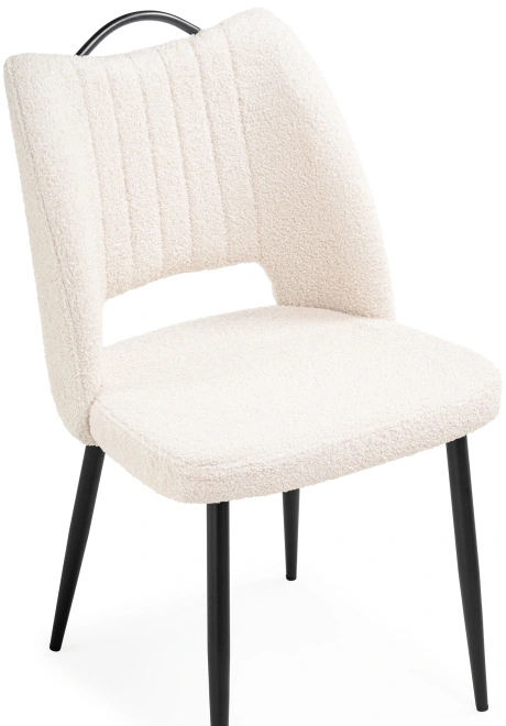 Стул Barton, на металлокаркасе, бежевый / чёрный