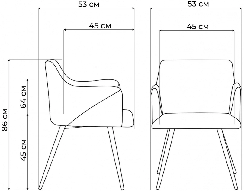 Стул-кресло Эджелл, мягкий, зеленый / черный