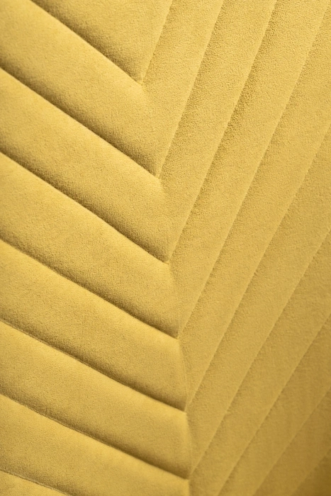 Стул Лулла, на полозьях, горчичный / черный