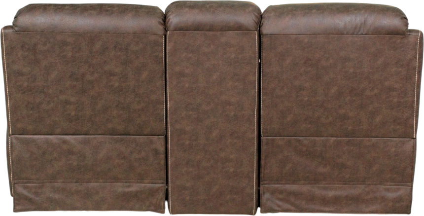 Диван прямой Азалия, электрореклайнер, двухместный, Стайл 03 / Эбен / Контрастная отстрочка