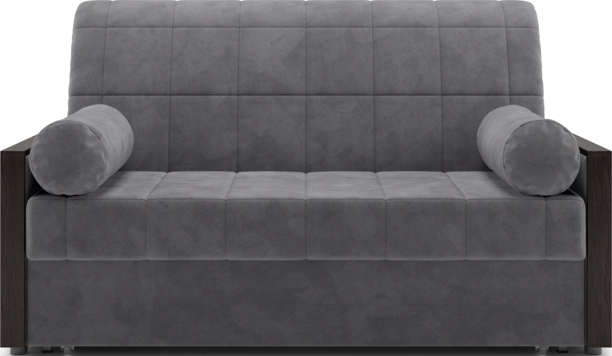 Диван прямой Токио 140, модель 062, Ultra Grey (серый) / венге