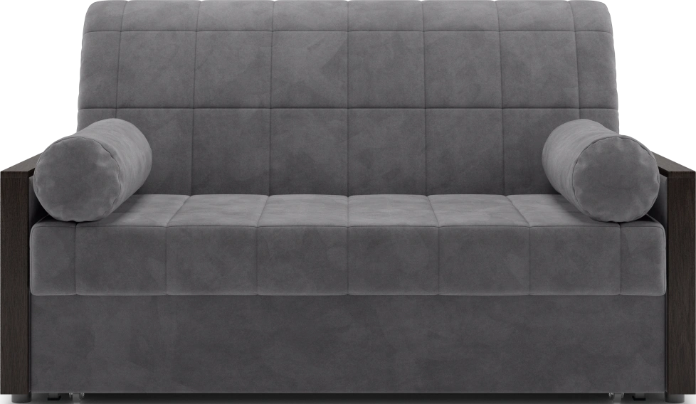 Диван прямой Токио 140, модель 062, Ultra Grey (серый) / венге