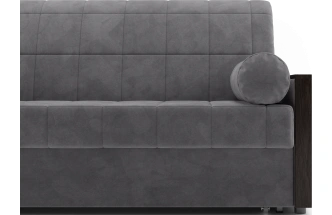 ​Диван прямой Токио 140, модель 062, Ultra Grey​ (серый) / венге