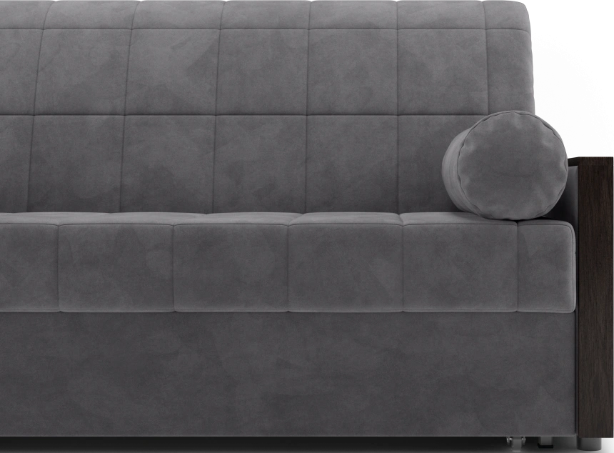 Диван прямой Токио 140, модель 062, Ultra Grey (серый) / венге