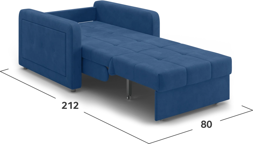 ​Кресло-кровать Инсбрук 80, модель 063, Balance 784​ (синий)
