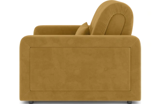 Кресло-кровать Борго 80, модель 107, Ultra Mustard (соломенный) / венге