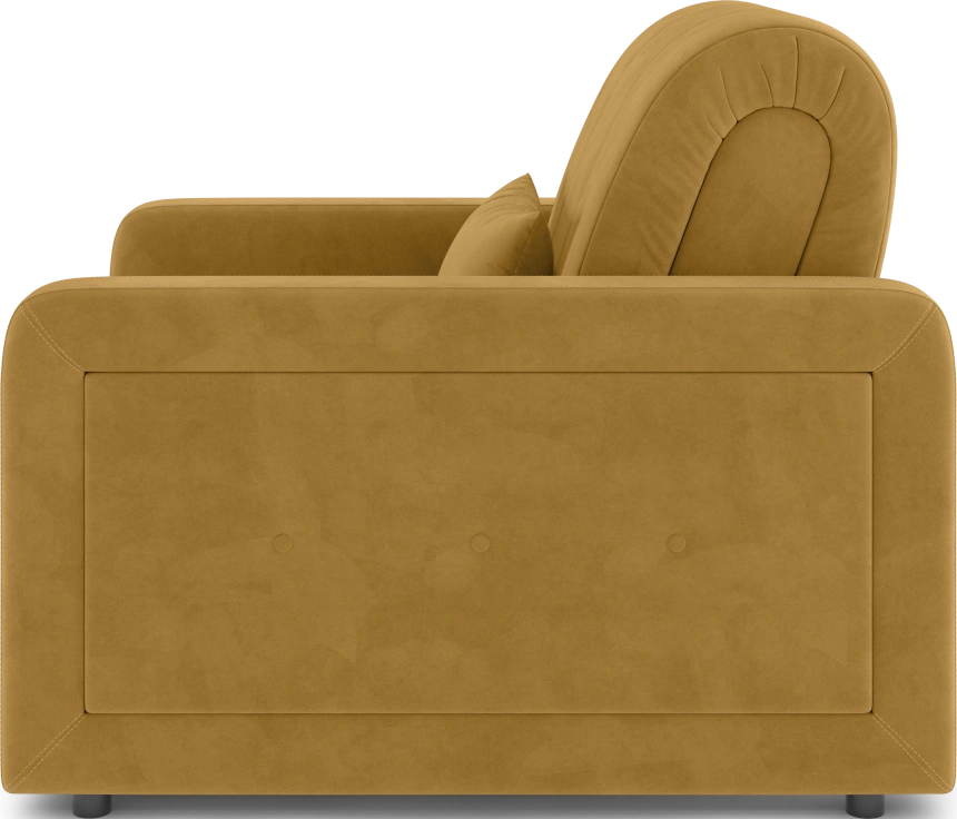 Кресло-кровать Борго 80, модель 107, Ultra Mustard (соломенный) / венге