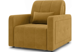 Кресло-кровать Борго 80, модель 107, Ultra Mustard (соломенный) / венге